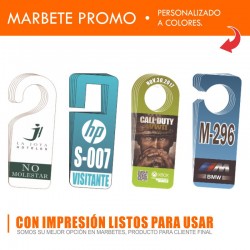 Marbete impreso a color...